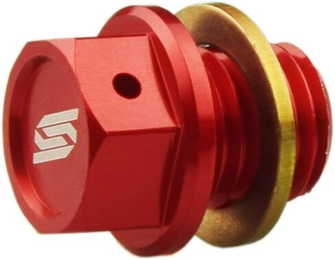 SCAR Magnetic Oil Drain Plug Bolt compatible with KTM SX SXF EXC EXCF 50 65 85 125 150 250 300 350 450 500 00-25 HUSQVARNA TC TE TX FE TC FC FX FS 501 14-25 GASGAS MC MCF EC ECF EX EXF 21-25 - Blue in Kuwait