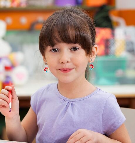 20 زوجًا من الأقراط المشبكية للفتيات من سن 10 إلى 12 - أقراط لطيفة لا تسبب الحساسية للأطفال - أقراط عيد القديس باتريك هدية عيد الميلاد للفتيات بعمر 8 سنوات in Kuwait