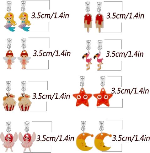 20 زوجًا من الأقراط المشبكية للفتيات من سن 10 إلى 12 - أقراط لطيفة لا تسبب الحساسية للأطفال - أقراط عيد القديس باتريك هدية عيد الميلاد للفتيات بعمر 8 سنوات in Kuwait