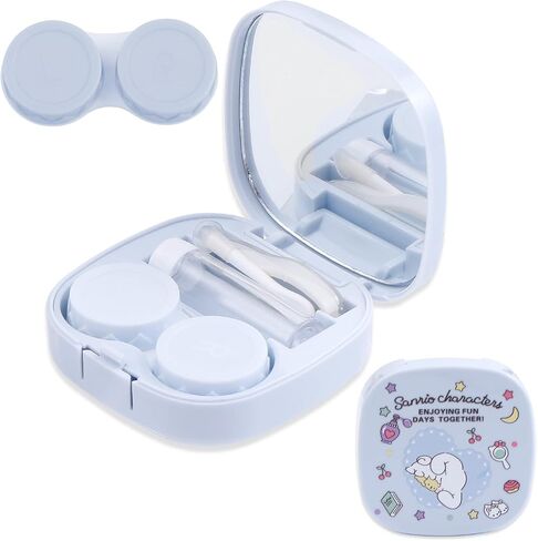 G-Ahora Kitty Contact Lens Case with Mirror Portable Soak Kitty Storage Box Kitty Contact Lens Box Holder Container for Travel Carry Set (D, 1) in Saudi Arabia