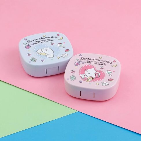 G-Ahora Kitty Contact Lens Case with Mirror Portable Soak Kitty Storage Box Kitty Contact Lens Box Holder Container for Travel Carry Set (D, 1) in Saudi Arabia