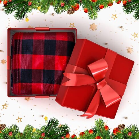 هدايا الجدة للنساء المسنات الجاموس منقوشة شال دافئ مع جيب أمامي شال شتوي لف للنساء الجدة in Kuwait