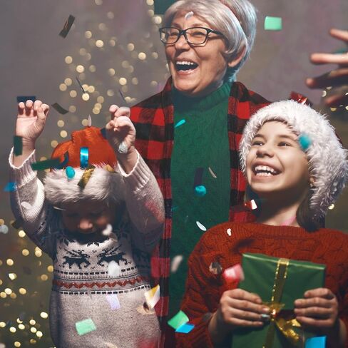 هدايا الجدة للنساء المسنات الجاموس منقوشة شال دافئ مع جيب أمامي شال شتوي لف للنساء الجدة in Kuwait