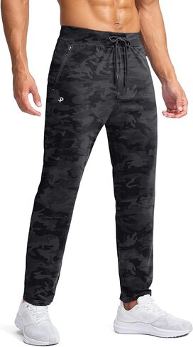 Pudolla Men's Lightweight Sweatpants with Pockets Ultra 4-Way Stretch Soft Joggers for Gym Workout Runing Athletic Pants in Kuwait