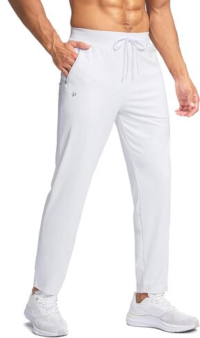 Pudolla Men's Lightweight Sweatpants with Pockets Ultra 4-Way Stretch Soft Joggers for Gym Workout Runing Athletic Pants in Kuwait