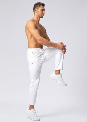 Pudolla Men's Lightweight Sweatpants with Pockets Ultra 4-Way Stretch Soft Joggers for Gym Workout Runing Athletic Pants in Kuwait