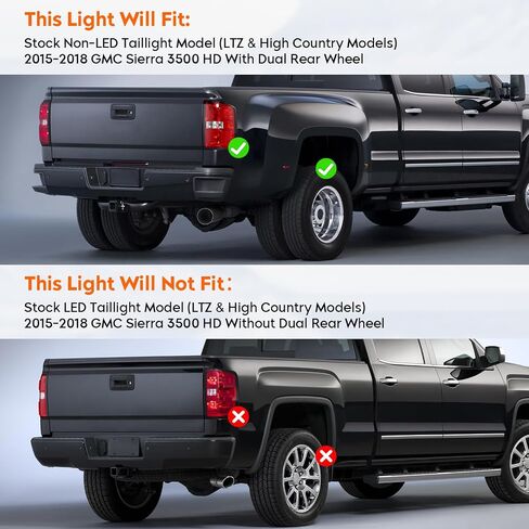 ضوء خلفي Tresound + مصباح شحن الفرامل الثالث لسيارة Chevy Silverado 1500 2500 99-02، 1500 2500 HD 01-02، GMC Sierra 1500 2500 99-03، 1500 2500 HD 01-03 ضوء خلفي LED عالي التثبيت in Saudi Arabia