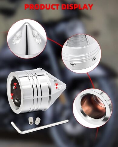 Amazicha Front Axle Nut Covers Axle Nut Caps Compatible for Harley Davidson Sportster Touring Electra Glide Street Glide Road King Dyna Softail 2002-2024 (Chrome) in Kuwait