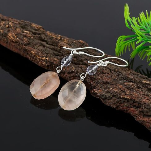 Natural Shiva Eye Gemstone Dainty Earrings, 925 Sterling Silver, Handmade, Statement, Bohomian, Women Jewelry, Minimalist, Bridal Birthstone Earring, Christmas Gift in Saudi Arabia