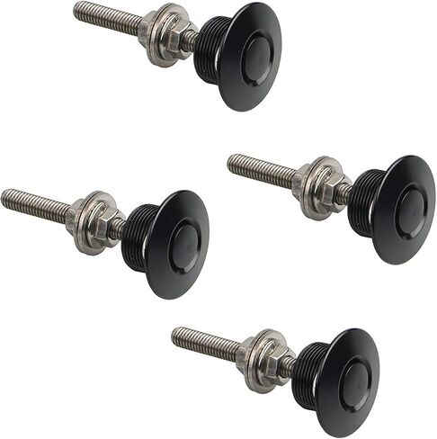 2X 30mm (1.18 inch) Universal Auto Vehicle Quick Release Latch Mini Hood Pin Lock Clip Kit Push Button Bonnet Aluminum Alloy for Auto Car Bumper Hood License Plate in Kuwait