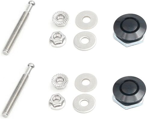 2X 30mm (1.18 inch) Universal Auto Vehicle Quick Release Latch Mini Hood Pin Lock Clip Kit Push Button Bonnet Aluminum Alloy for Auto Car Bumper Hood License Plate in Kuwait