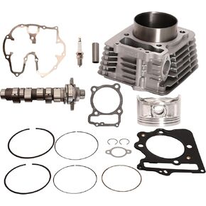 Cylinder Piston Gasket Camshaft Top End Kit Fit for Honda TRX400 XR400R 1996-2004 Fit for Honda Sportrax TRX400EX 1999-2009 Fit for Honda TRX400X 2012-2014 Replaces OE# 12100-KCY-670 14000-HN1-A70