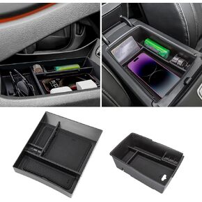 Center Console Organizer Compatible with Hyundai Santa Fe 2021 2022 2023 & Santa Fe SEL 2022 2023 Armrest Storage Box Lower Center Console Tray Interior Accessories