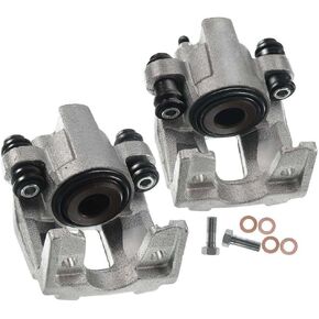 2pcs Disc Brake Caliper Set Rear Left Driver and Right Passenger Side Phenolic for Ford Explorer Mercury Jeep Liberty Wrangler Rear 18-4754, 18-4755