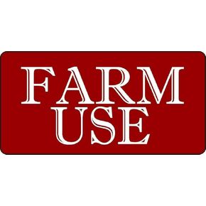 Farm Use Auto Tag Metal License Plate Novelty Tag with 4 Holes