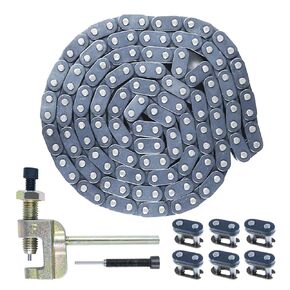 T8F Drive Chain 134 Links with Chain Breaker Kit for 2 Stroke 43cc 47cc 49cc 50cc Coolster SSR Mini Chopper Rocket Pocket Bike Pit Dirt Bike ATV Quad Mini Moto Ebike Heavy Duty Parts