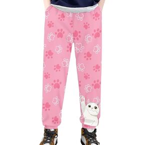 Kids 4-15T Lightweight Hiking Thin Pants Boys Jogger Pants Girls Sports Sweatpants Cute Casual Activewear