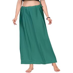 Clothing Solid Satin Silk Petticoat Solid Saree Satin Women's Underskirt Sari