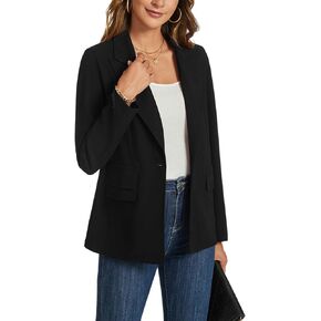 MINTLIMIT Blazers for Women Long Sleeve Notched Lapel Button Business Casual Blazer Work Office Blazers Jacket with Pockets