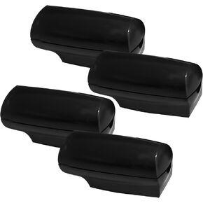 4pcs Car Deer Whistles for Vehicles, Deer Warning Whistles Device, Deer Whistle for Vehicles with Rubber Pads, Mini Car Horn Unit, Car Exterior Accessories, Suitable for Cars, Trucks (Black)
