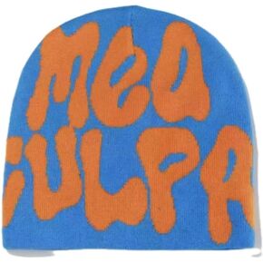 Y2K Beanie Hat Streetwear MEA Design Hats for Women Men Teenagers