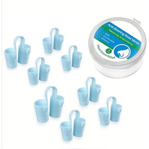 Anti Snoring Nose Vent Nasal Cones Nasal Dilator to Stop Snoring Effective Snore Stopper Anti Snoring Devices Easy to Use Snoring Solution(Blue)
