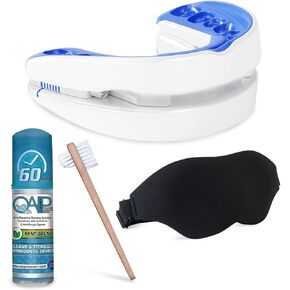 VitalSleep Anti Snoring Device, Women's Size Snoring Solution Kit, Cleaner, Brush, and Sleep Mask, Personalized Snoring Mouthpiece, Comfortable and Adjustable Snoring Mouth Guard, Made in USA