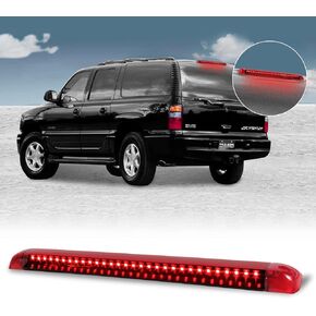 3rd Third Tail Rear Brake Light Compatible with 1992 1993 1994 1995 1996 1997 1998 1999 Chevy C/K Suburban Blazer Tahoe/ GMC Yukon Jimmy/ Hummer H2/ Bravada Center LED High Mount Brake Light (Red)