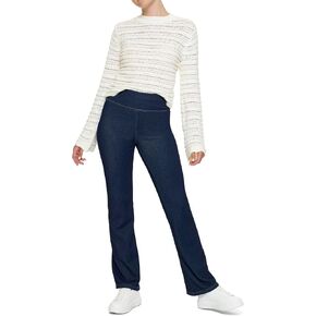 HUE Women's Plush Lined Warm & Cozy Denim Leggings