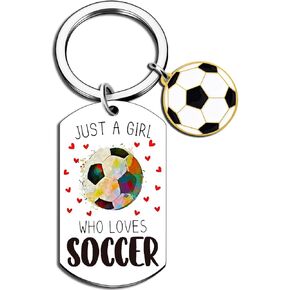 Soccer Gifts for Girls Her Soccer Keychain for Soccer Lovers Soccer Team Gifts for Football Lovers Players Friends Sister Teen Girl Gifts Trendy Stuff Fans Sweet 16 Birthday Gifts for Women Coach