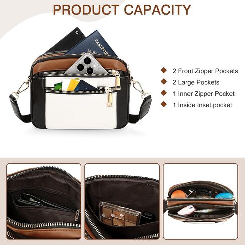 YDSIII Small Crossbody Bags for Women, Trendy Vegan Leather Cross Body Bags for Womens with Adjustable Wide Guitar Strap in Saudi Arabia