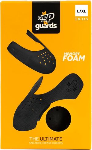Crep Protect Memory Foam Shoe Crease Protectors - Sneaker Guards for Dunk Low, Air Force, Jordan - Prevent Creasing - Large Size US 8-13.5 (1 Pair) in Saudi Arabia
