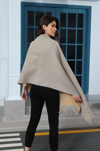 Winter Shawl - Blanket Shawl Wraps for Women - Poncho Size Women's Scarves & Wraps - Winter Accessories for Women in Saudi Arabia