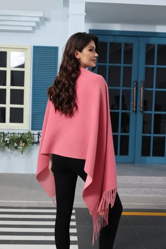 Winter Shawl - Blanket Shawl Wraps for Women - Poncho Size Women's Scarves & Wraps - Winter Accessories for Women in Saudi Arabia