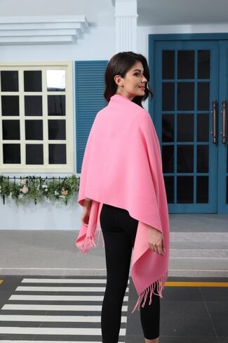Winter Shawl - Blanket Shawl Wraps for Women - Poncho Size Women's Scarves & Wraps - Winter Accessories for Women in Saudi Arabia