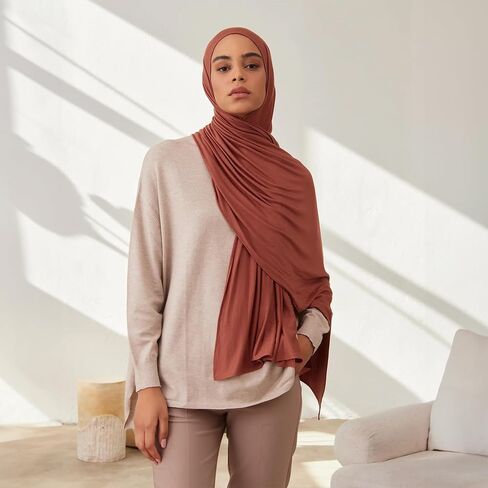 Modest Small Premium Jersey Hijab | For Muslim Women Head Scarf Wrap Hijabs in Kuwait