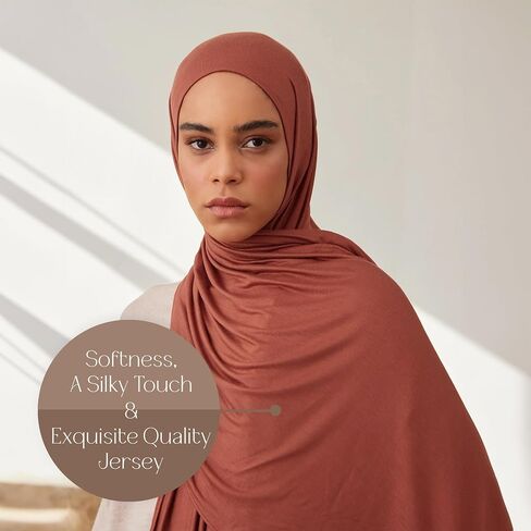 Modest Small Premium Jersey Hijab | For Muslim Women Head Scarf Wrap Hijabs in Kuwait