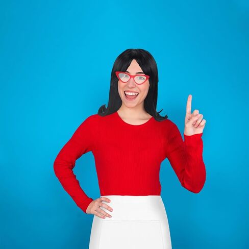 3Pcs Halloween Cosplay Accessory Including White Apron Black Moustache for Adult in Kuwait