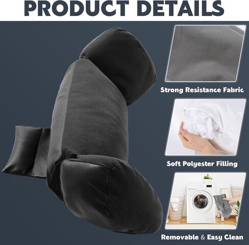 MABOZOO Car Seat Cushions for Driving, Driver Seat Pad for Car Seat or Chair, Car Seat Pillow for Drivers Long Time Driving(Black) in Saudi Arabia