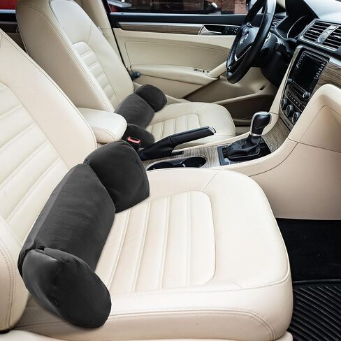 MABOZOO Car Seat Cushions for Driving, Driver Seat Pad for Car Seat or Chair, Car Seat Pillow for Drivers Long Time Driving(Black) in Saudi Arabia