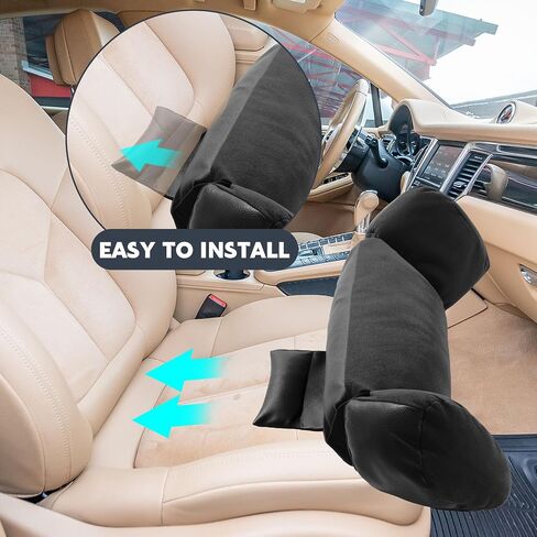 MABOZOO Car Seat Cushions for Driving, Driver Seat Pad for Car Seat or Chair, Car Seat Pillow for Drivers Long Time Driving(Black) in Saudi Arabia