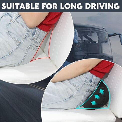 MABOZOO Car Seat Cushions for Driving, Driver Seat Pad for Car Seat or Chair, Car Seat Pillow for Drivers Long Time Driving(Black) in Saudi Arabia