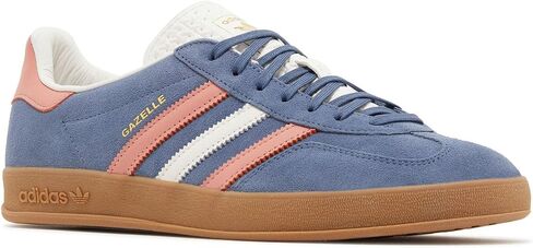 حذاء رياضي Gazelle للرجال من adidas، أزرق Blink/Wonder Clay/Sand Strata، مقاس 8 in Saudi Arabia