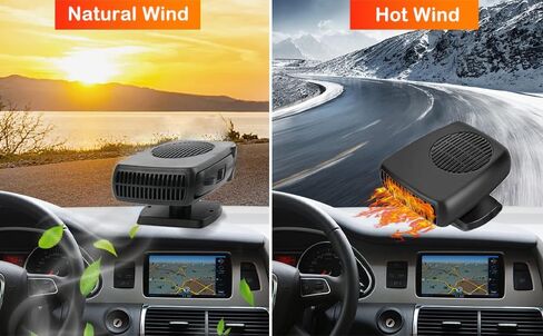 سخان السيارة، 2025 ترقية جديدة لسخان السيارة للمركبة، مزيل صقيع السيارة المحمول، سخان السيارة الذي يتم توصيله بولاعة السجائر والتدفئة والتبريد السريع، هدايا للرجال in Kuwait