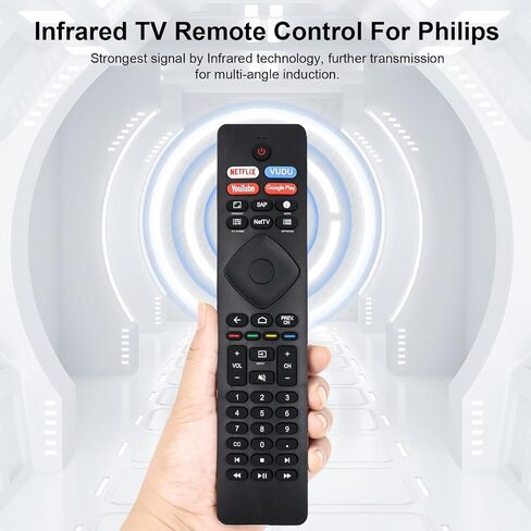 𝐍𝐞𝐰 RC813 for TCL TV Replacement Remote for TCL-Google-TV-Remote Control, Compatible with FHD HDR LED QLED 4K UHD Smart TVs Q6/Q7/QM8/S3/S4 Series in Saudi Arabia