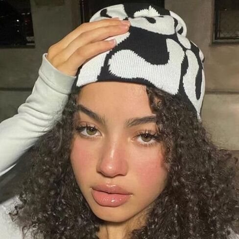 Y2K Beanie Hat Streetwear MEA Design Hats for Women Men Teenagers in Saudi Arabia