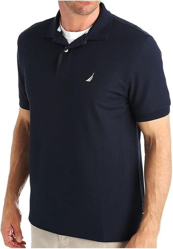 Nautica Men's Classic Short Sleeve Solid Performance Deck Polo Shirt in Saudi Arabia