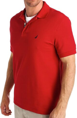 Nautica Men's Classic Short Sleeve Solid Performance Deck Polo Shirt in Saudi Arabia