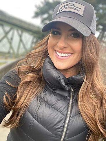 Fishoholic Snapback Baseball Fishing Hat - Embroidered Logos Mesh Trucker Fishing Gift for Dad Father Son (R) TM Fishaholic (SNP-BLKonBLK) in Kuwait