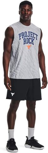 Under Armour Men's Project Rock Sleeveless Tank Top L Grey in Saudi Arabia